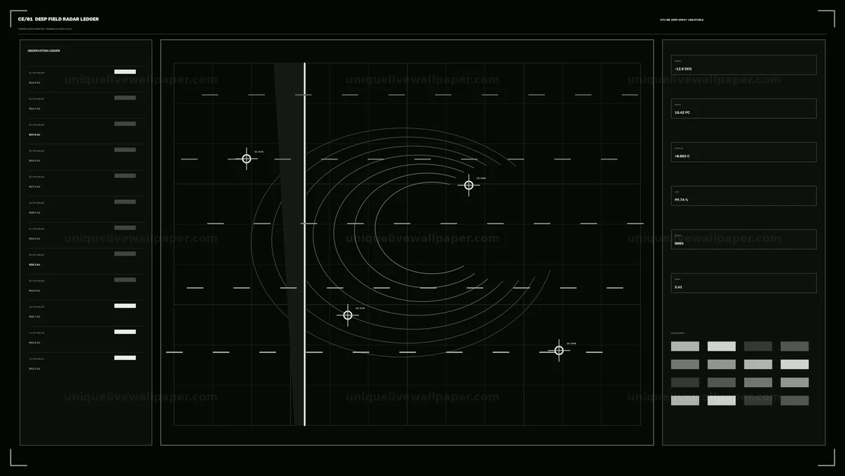 Cosmic Event Monitoring Radar HUD
