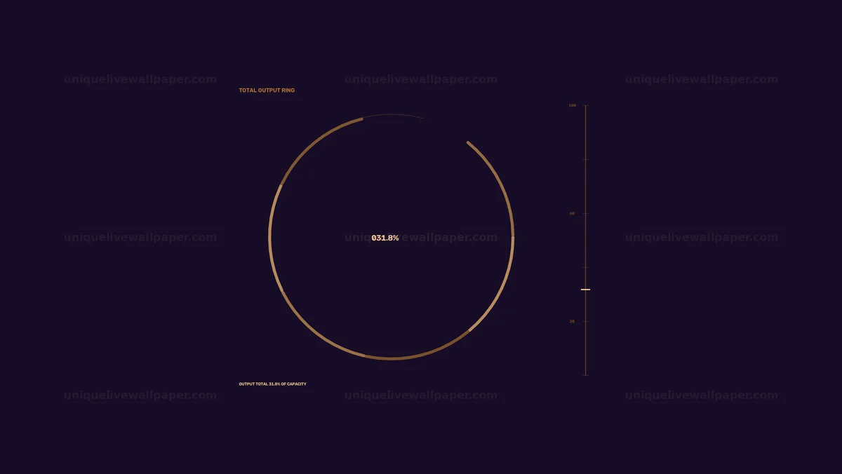 Energy Output Capacity HUD Seamless Loop