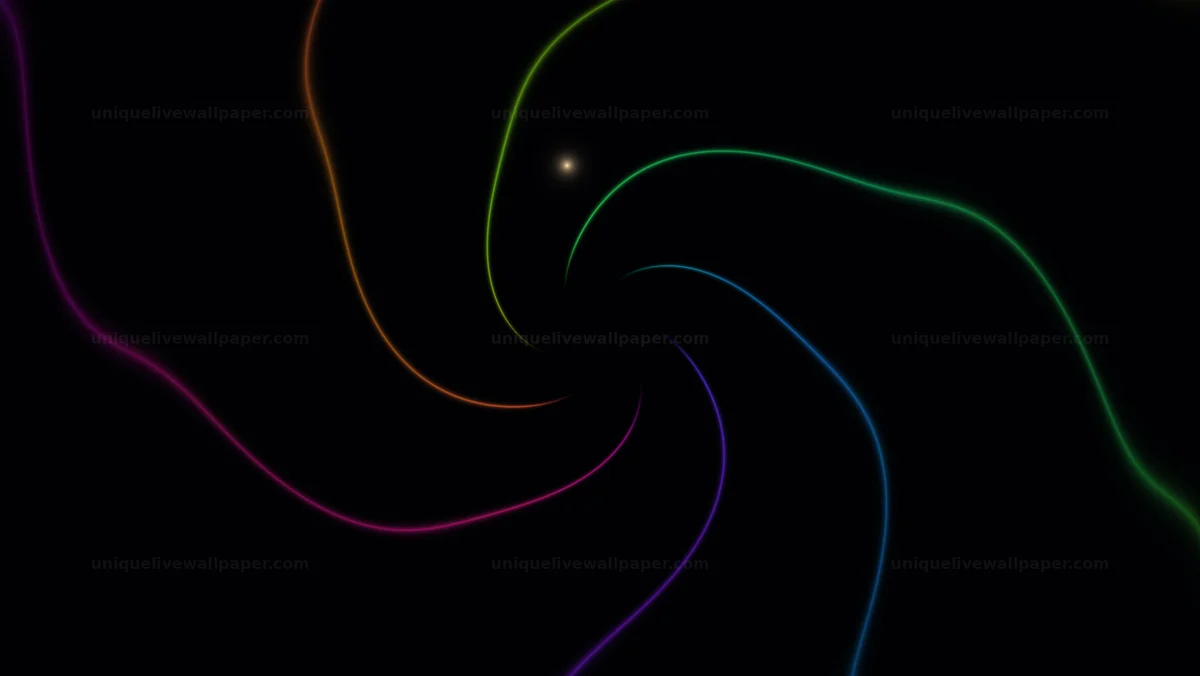 Watermarked thumbnail for Rainbow Neon Light Vortex Background Seamless Loop