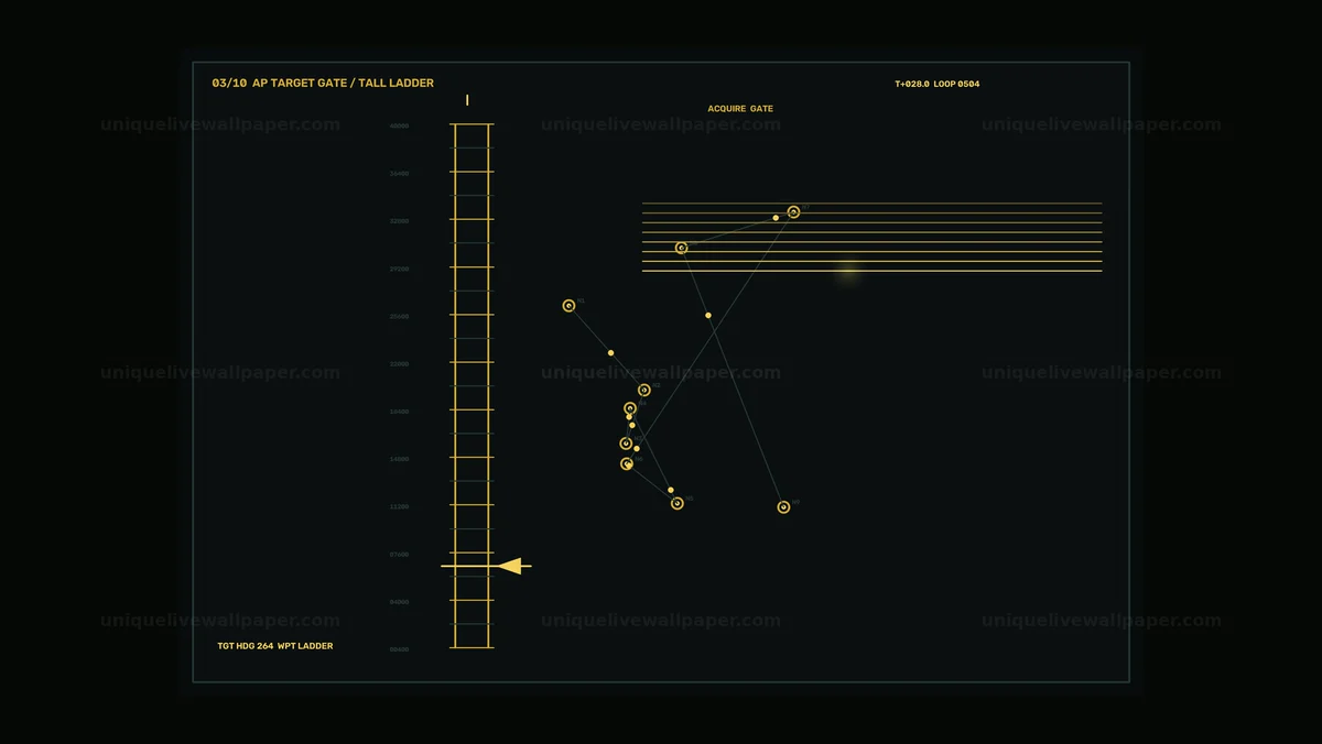 Spacecraft Autopilot Navigation Display Seamless Loop
