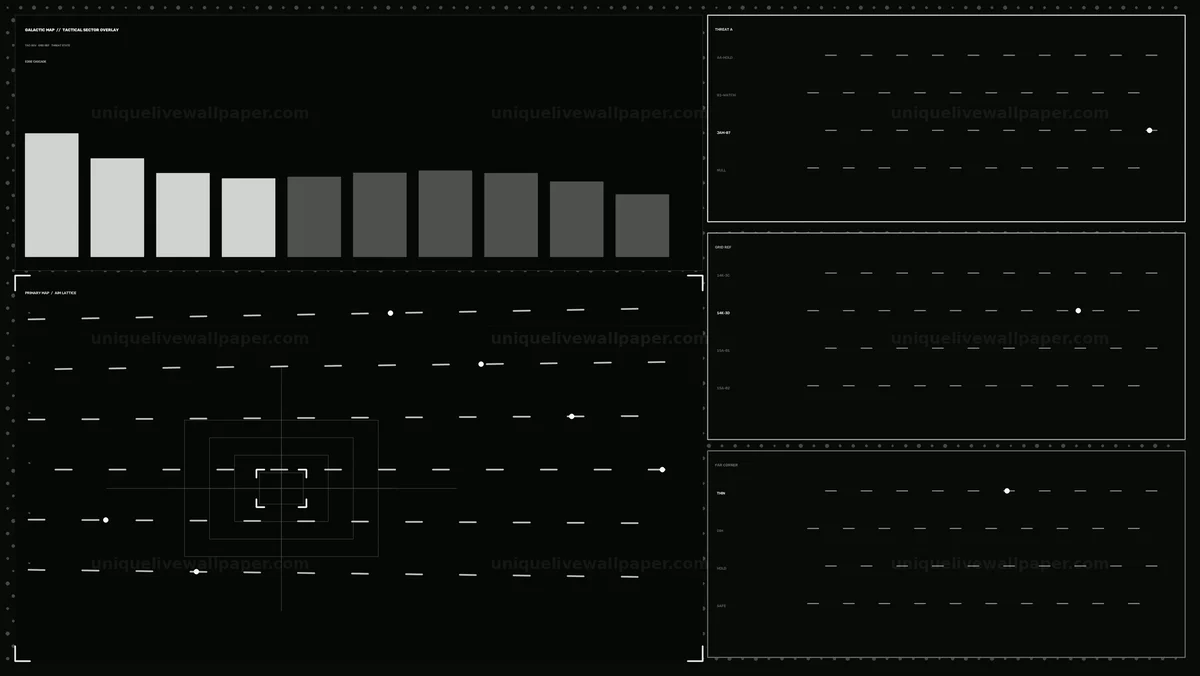 Galactic Map Tactical HUD Overlay Seamless Loop