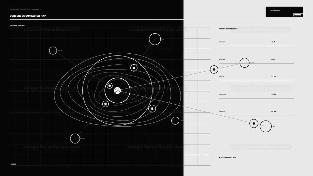 Political Ideology Alert FUI Seamless Loop