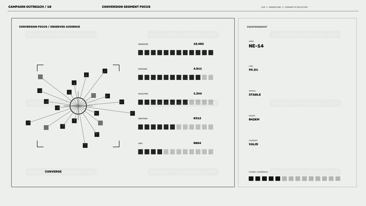 Campaign Outreach Tracking Display HUD Seamless Loop