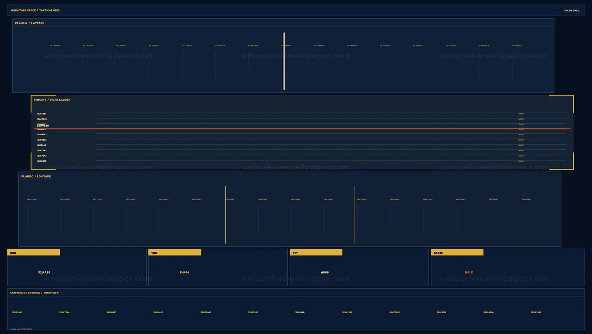 Watermarked thumbnail for Military Tactical Grid Targeting HUD Seamless Loop