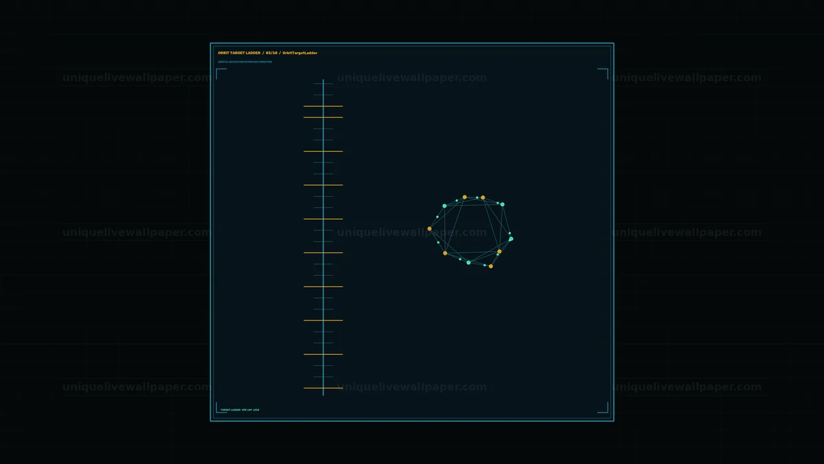 Watermarked thumbnail for Orbital Navigation Interface Animation Seamless Loop
