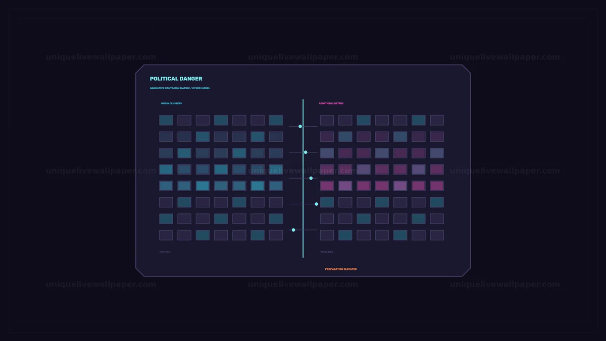 Watermarked thumbnail for Political Danger Status Indicator HUD Seamless Loop