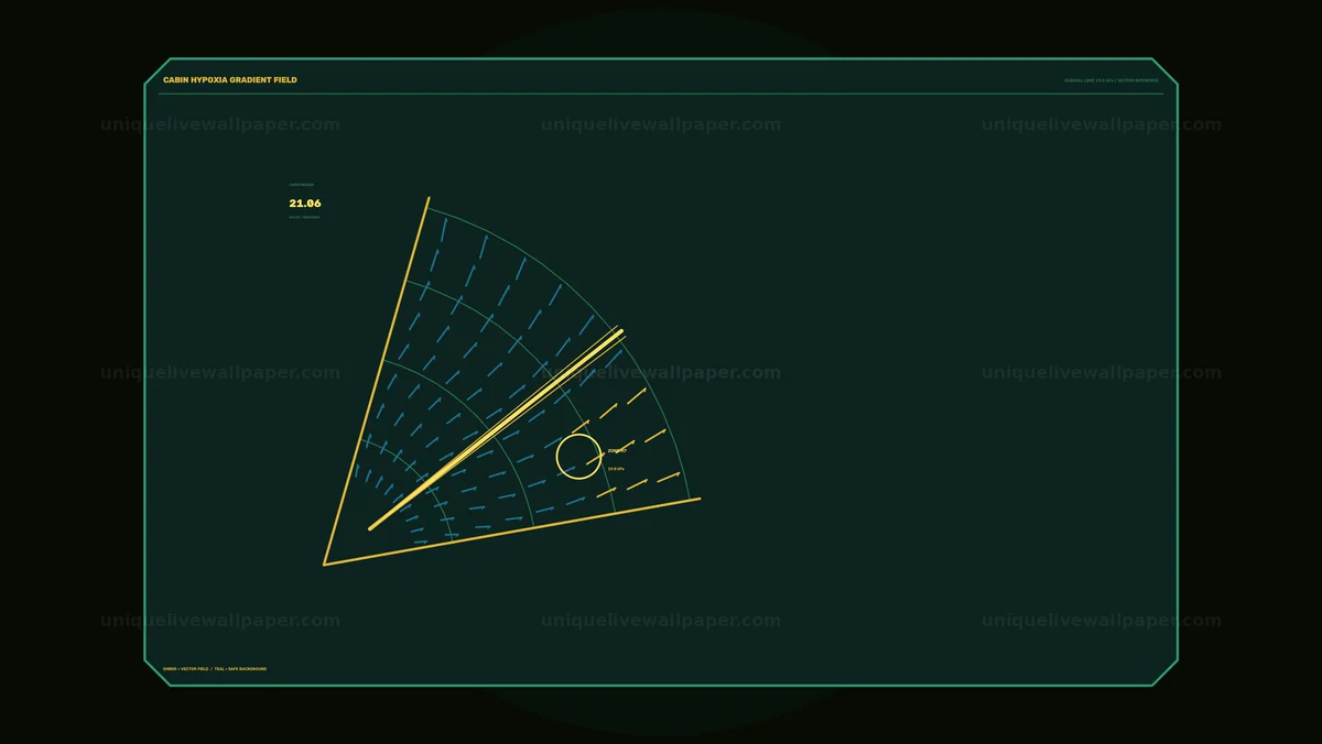 Spacecraft Oxygen Monitoring HUD Seamless Loop