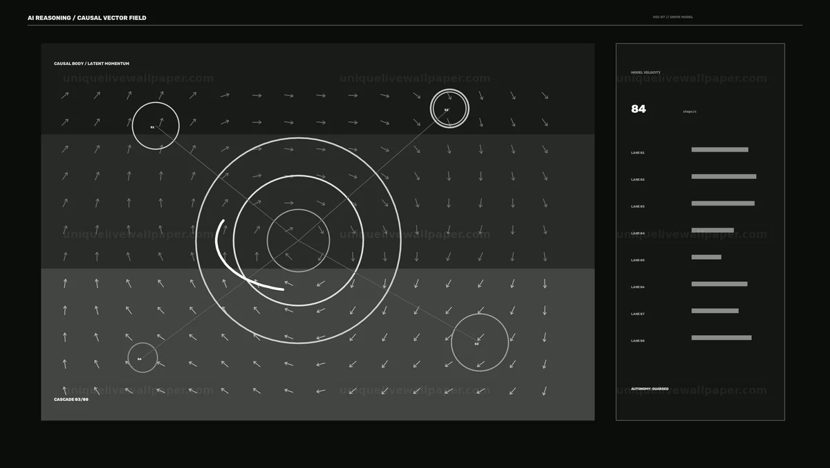 Watermarked thumbnail for AI Reasoning Causal Vector HUD Seamless Loop