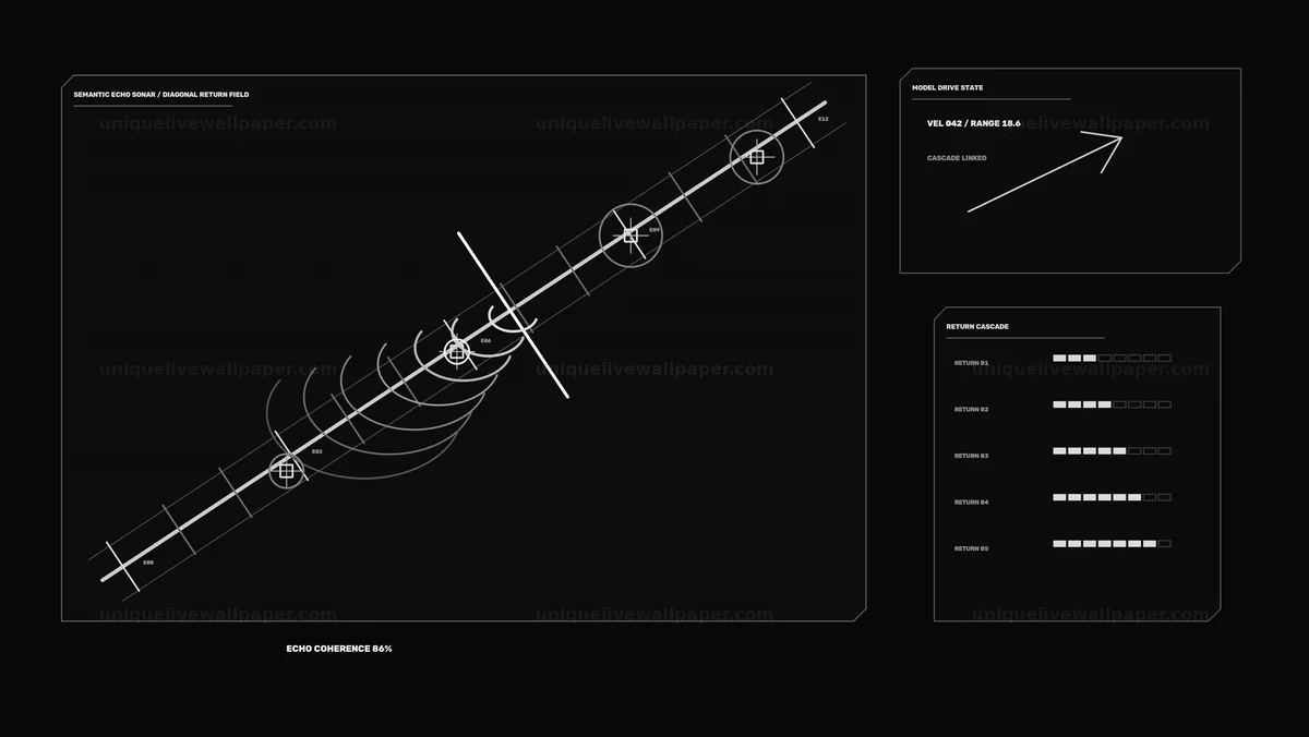 AI Reasoning Confidence Monitor HUD Seamless Loop