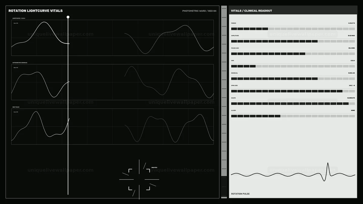 Watermarked thumbnail for Asteroid Tracking HUD Animation Seamless Loop