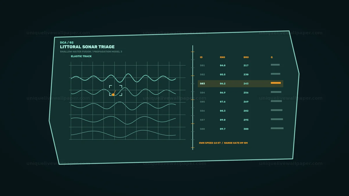 Watermarked thumbnail for Defense Command Sonar Analytics HUD Seamless Loop