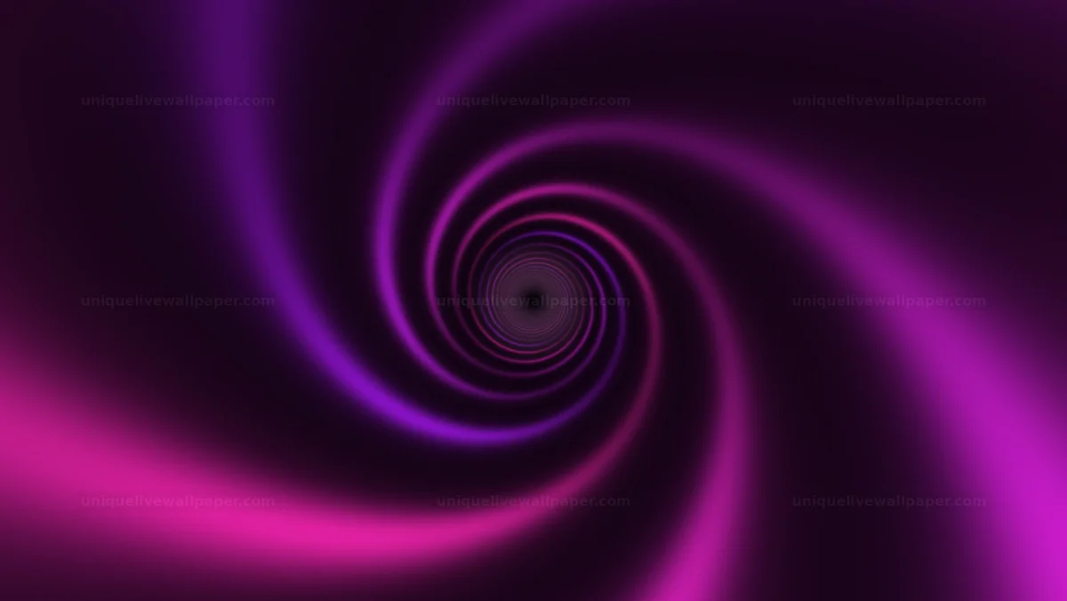 Magenta energy tunnel background presents swirling motion visuals
