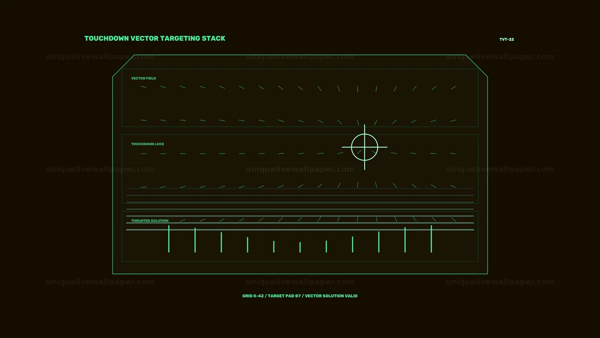 Watermarked thumbnail for Spacecraft Landing Guidance HUD Seamless Loop