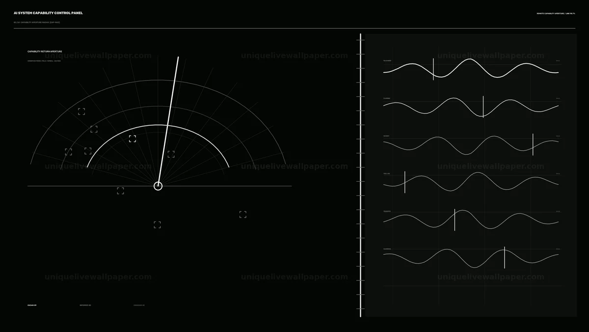 AI System Capability Control Panel HUD Seamless Loop
