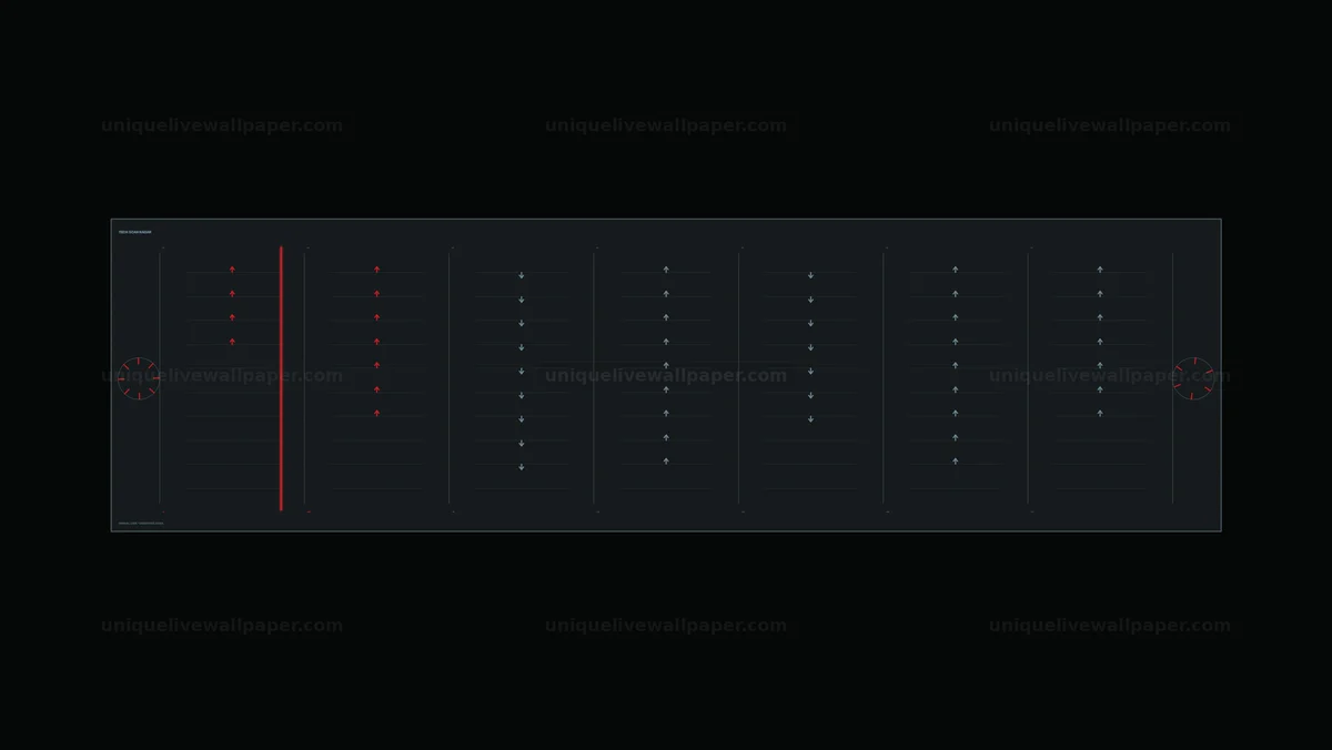 Data Monitoring HUD with Arrow Columns Seamless Loop