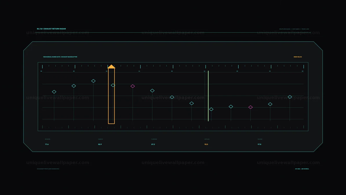 Spacecraft Propulsion Diagnostics HUD Seamless Loop