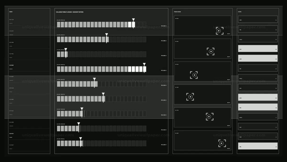 Watermarked thumbnail for Space Debris Tracking Interface HUD