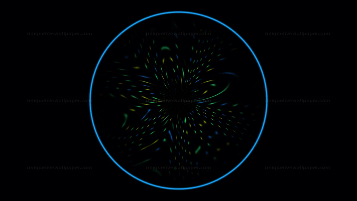 Dark Neon Mandala Background Seamless Loop