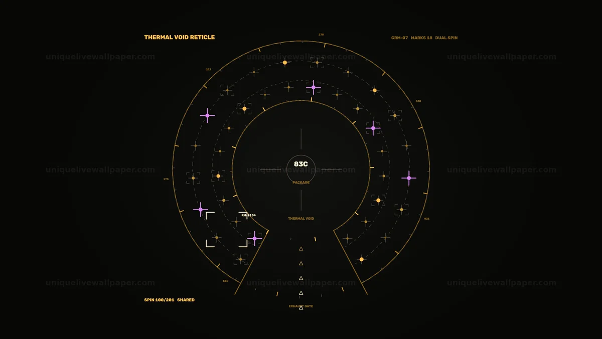 Tactical Radar Targeting HUD Seamless Loop