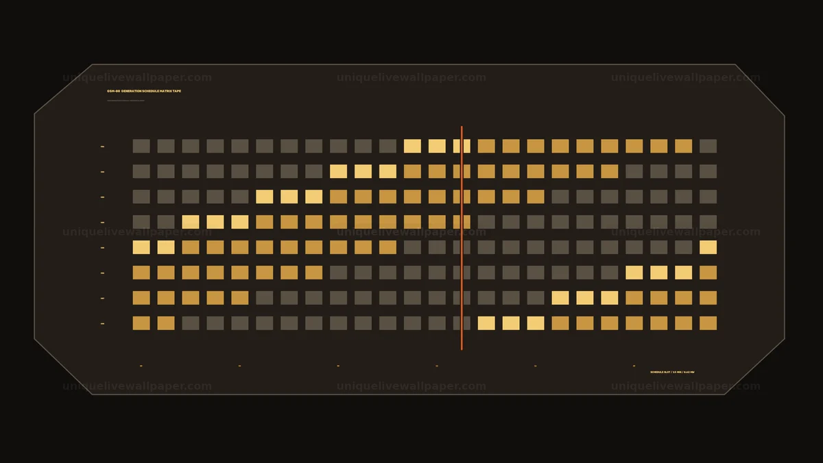 Industrial Schedule Matrix HUD Seamless Loop