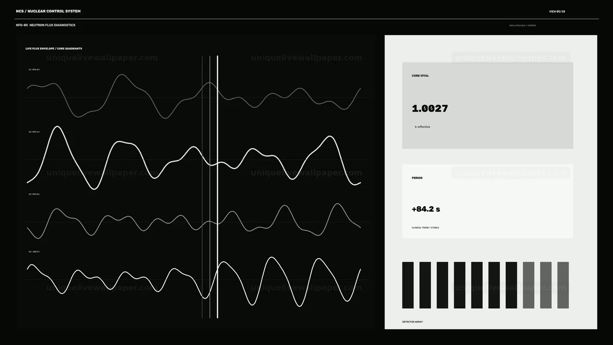 Watermarked thumbnail for Nuclear Control System Flux Diagnostics Seamless Loop