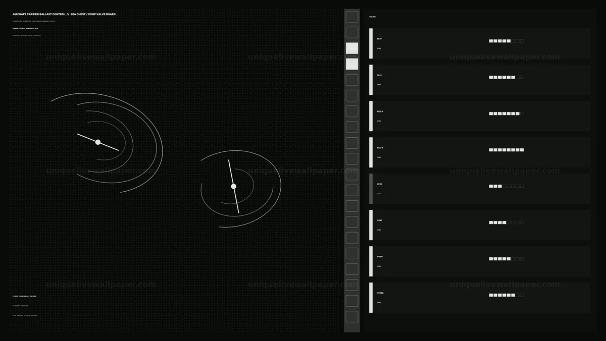 Aircraft Carrier Ballast Control Interface Seamless Loop