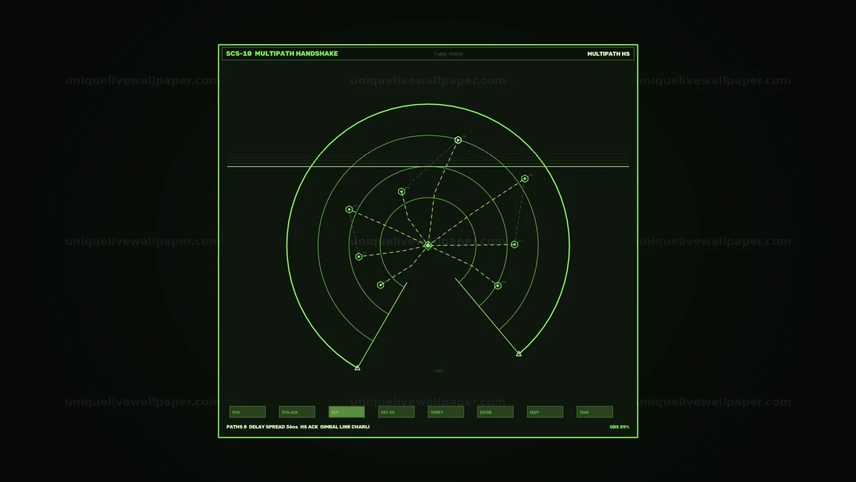 Communication Signal Radar HUD Seamless Loop