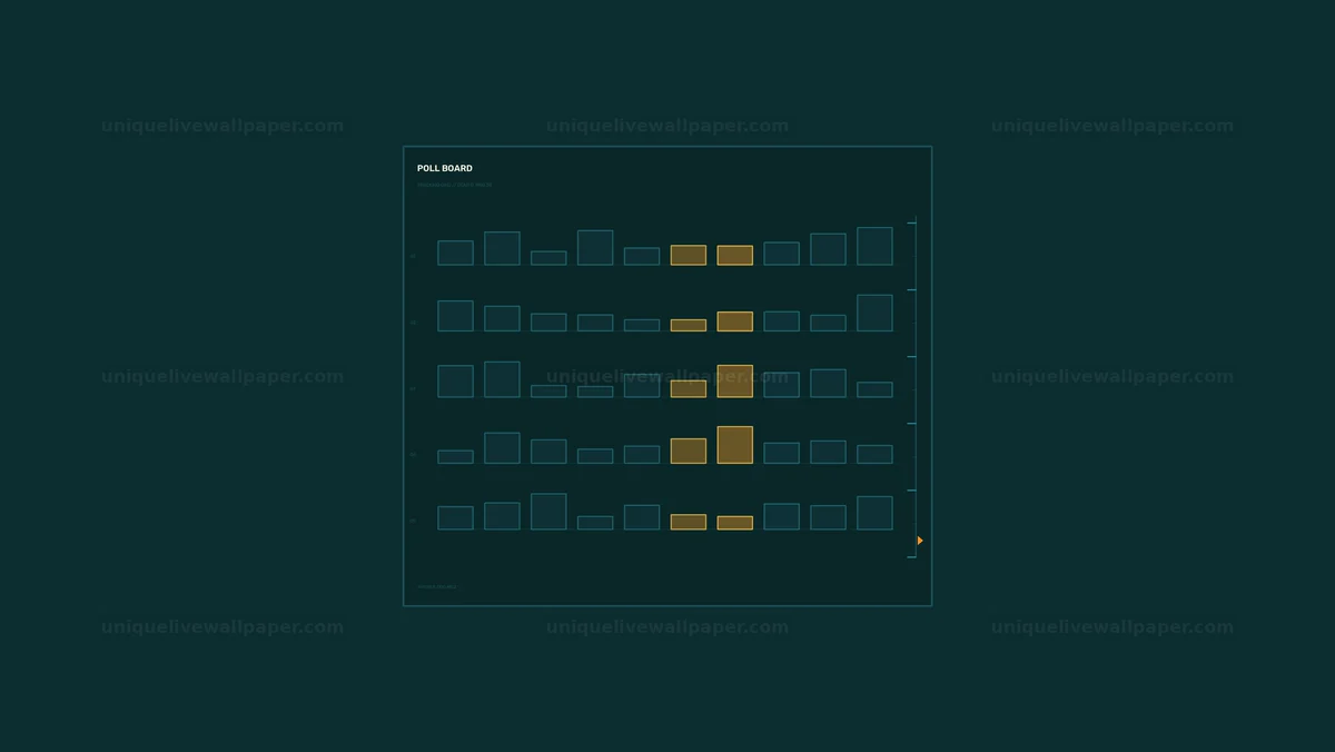 Election Polling Data HUD Seamless Loop