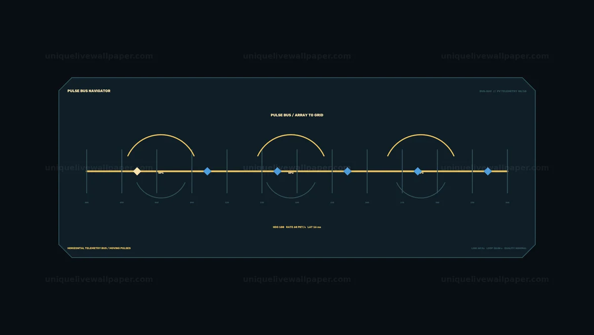 Watermarked thumbnail for Photovoltaic Telemetry Screen Seamless Loop