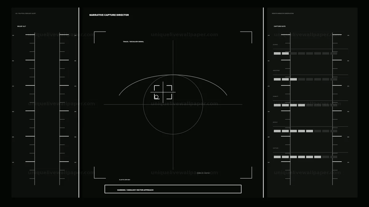 Political Ideology Alert FUI Seamless Loop