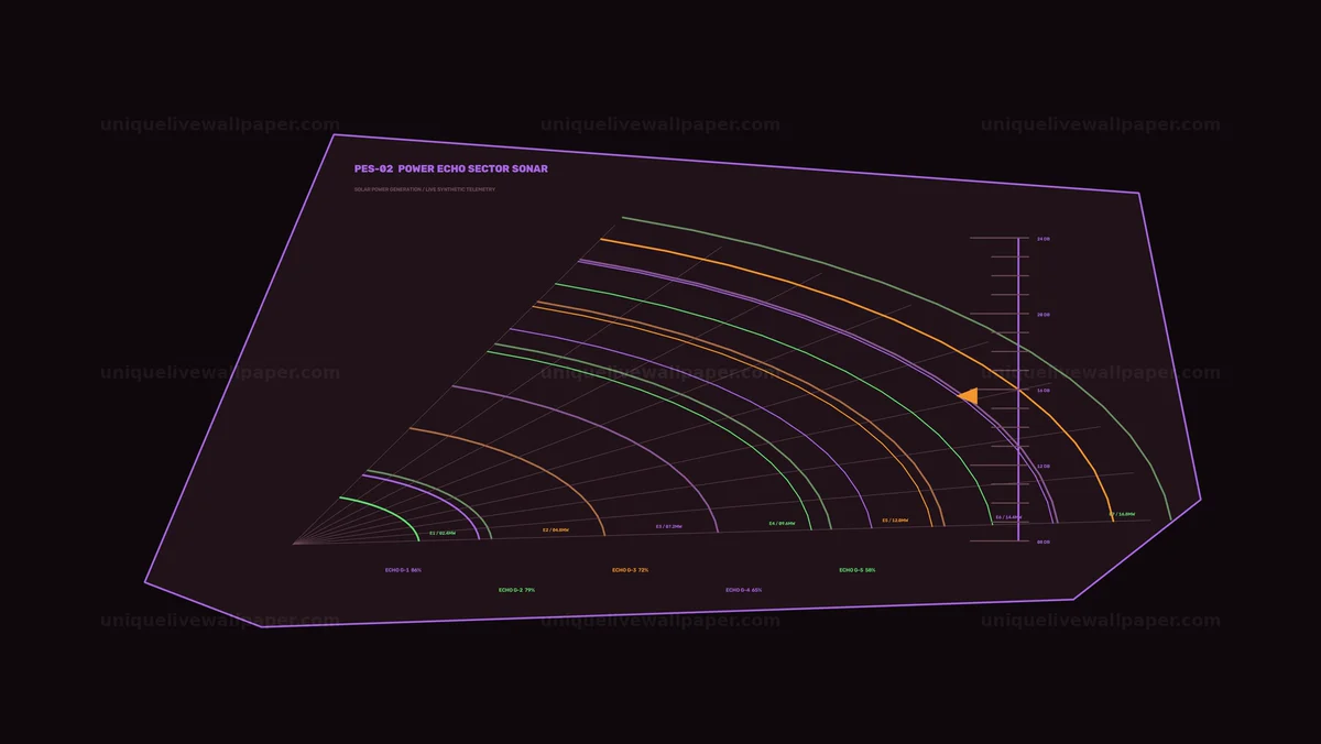 Solar Energy Power Generation HUD Dashboard Seamless Loop