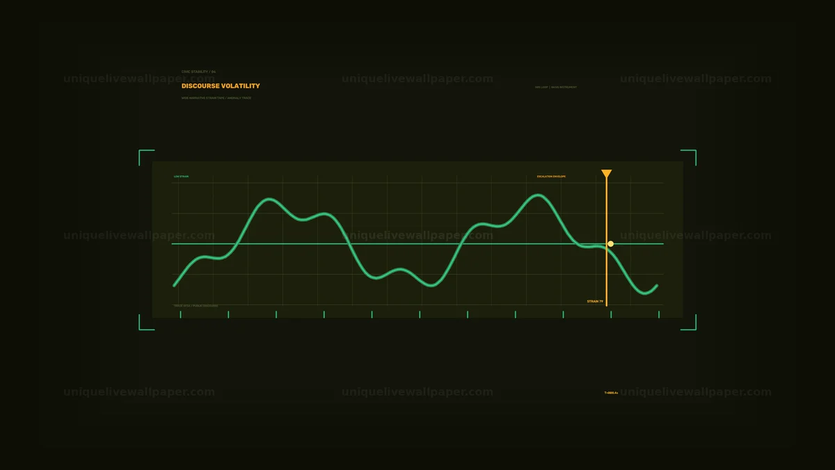Civic Stability Risk Display Seamless Loop