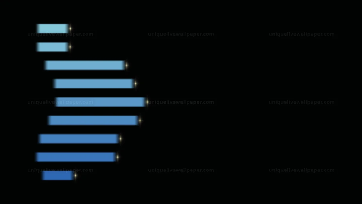 Glitter Bar Chart Particle Animation Seamless Loop