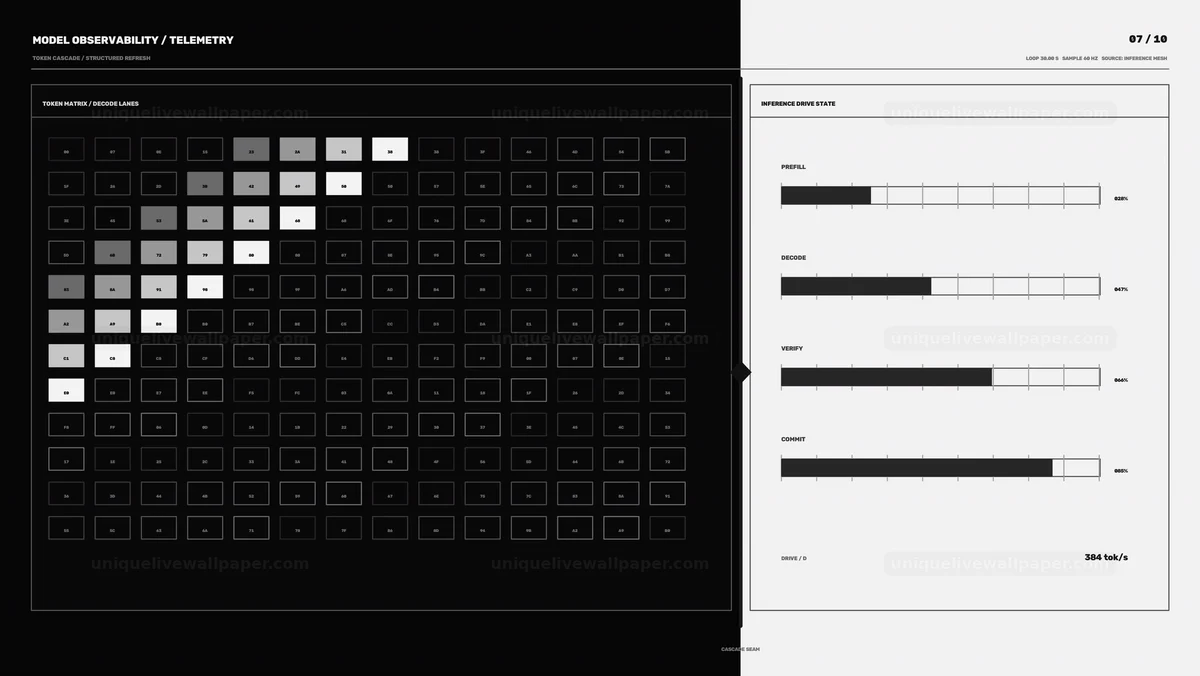 AI Model Analytics Telemetry HUD Seamless Loop