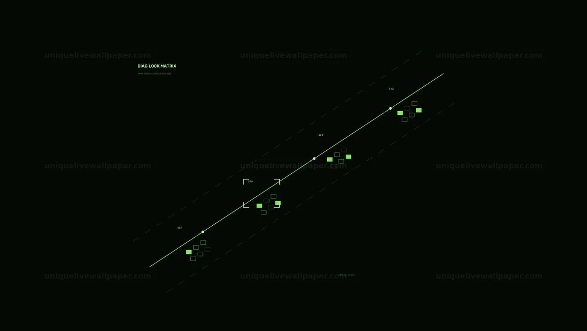 Watermarked thumbnail for Diagnostic Lock Matrix HUD Seamless Loop