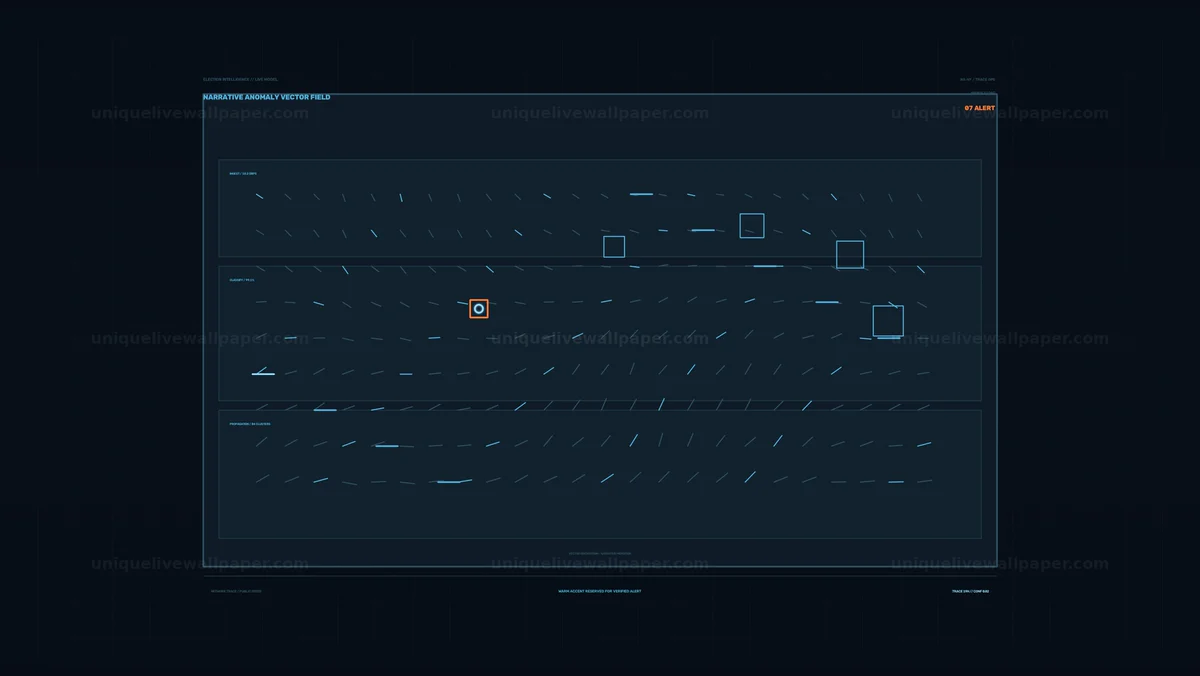 Watermarked thumbnail for Election Intelligence Anomaly Data HUD Seamless Loop