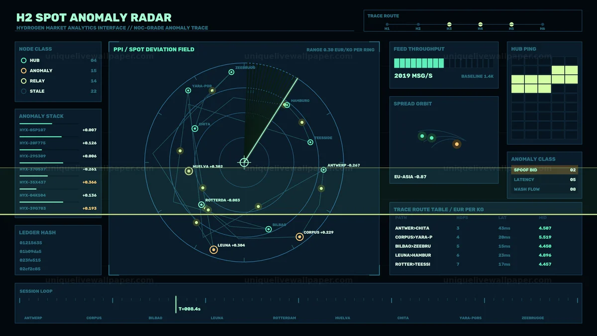Hydrogen Anomaly Radar HUD Seamless Loop
