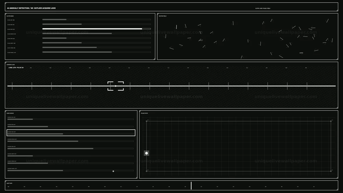 AI Anomaly Detection Diagnostic HUD Seamless Loop