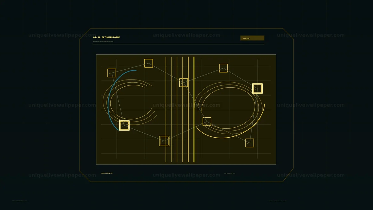 AI Model Training Control Panel Seamless Loop