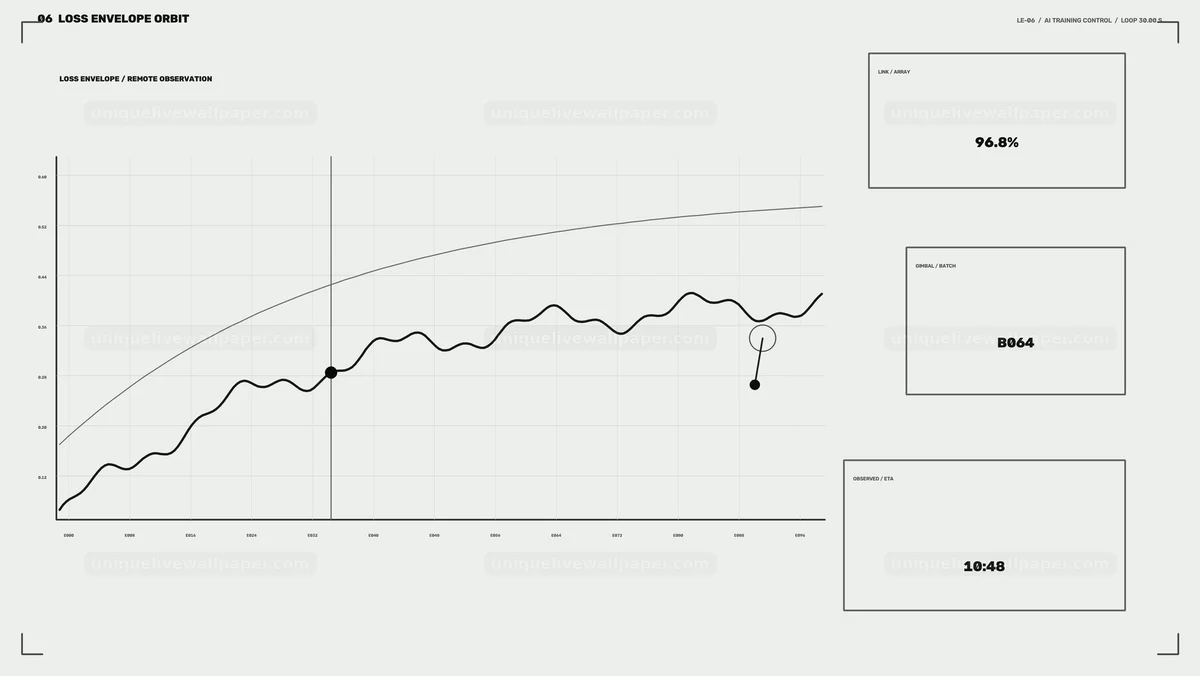 AI Training Progress Dashboard Seamless Loop