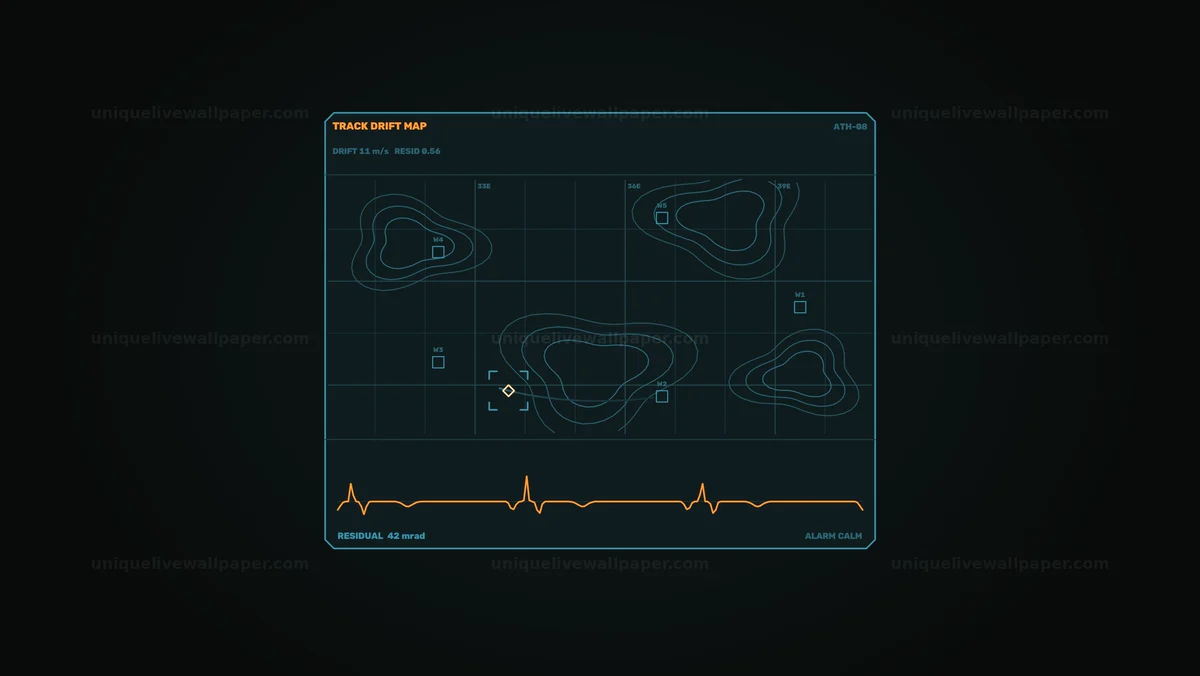 Automated Tracking Drift Map HUD Seamless Loop