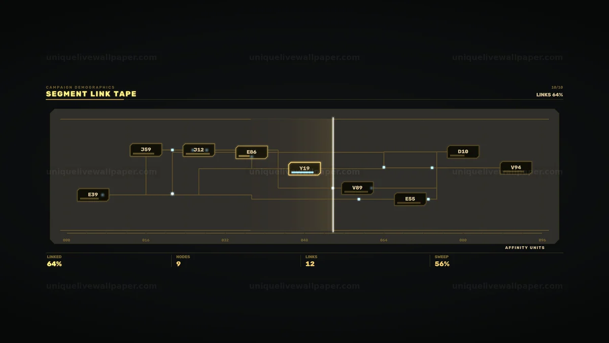 Campaign Demographics Node Graph HUD Seamless Loop