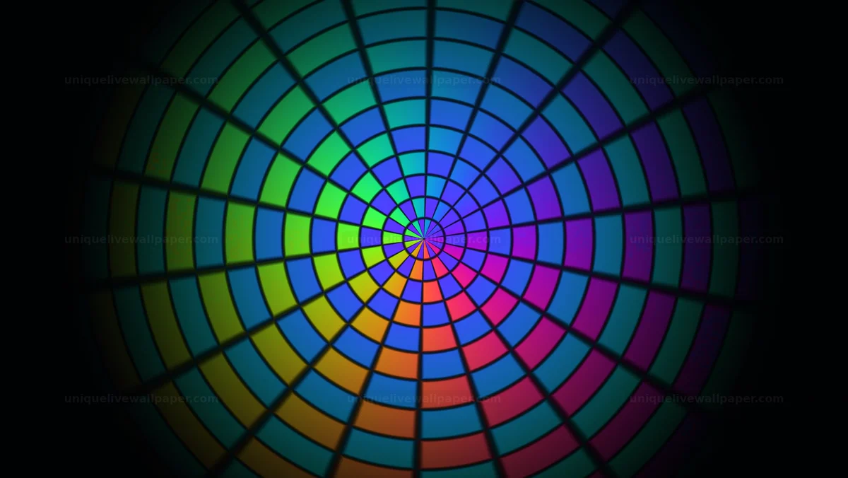 Watermarked thumbnail for Colorful radial distortion background creates vibrant visual effects