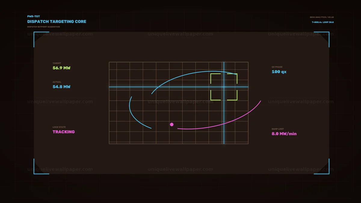 Energy Dispatch Analytics HUD Seamless Loop