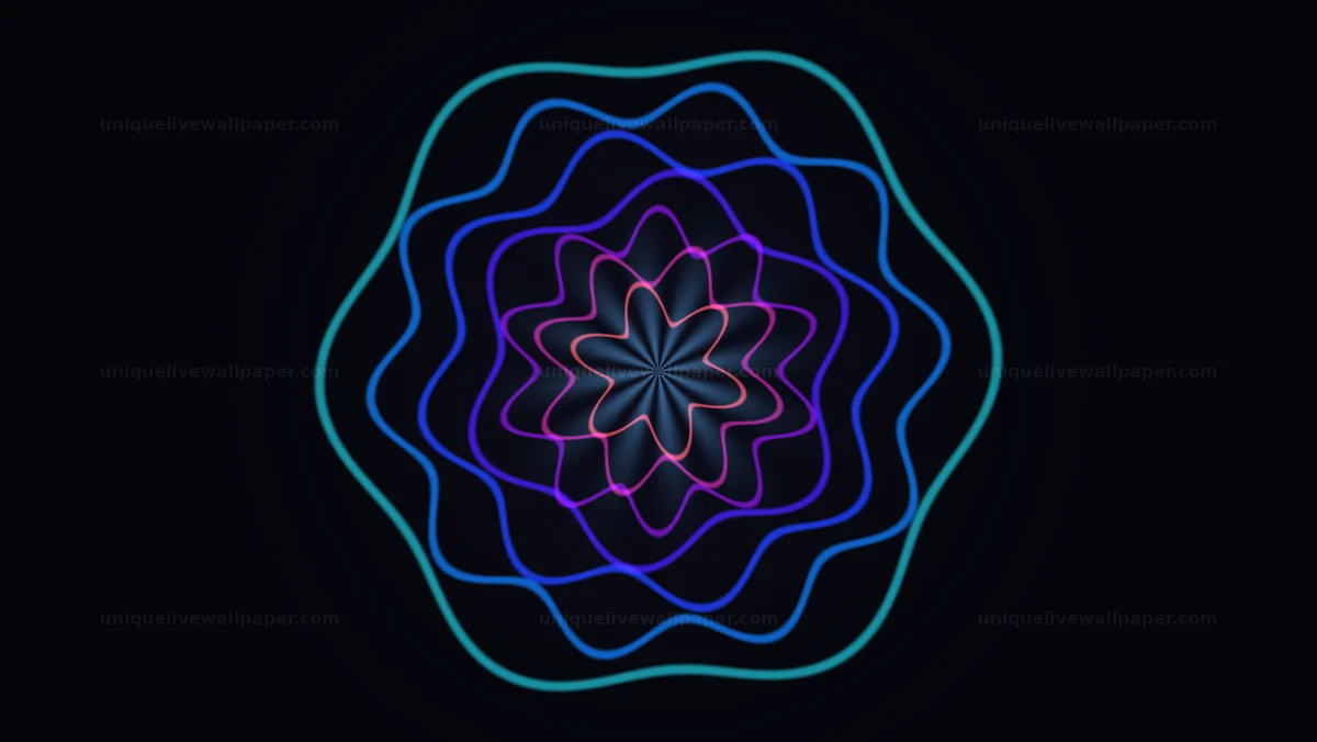 Watermarked thumbnail for Fractal Rosette Motion Background Seamless Loop