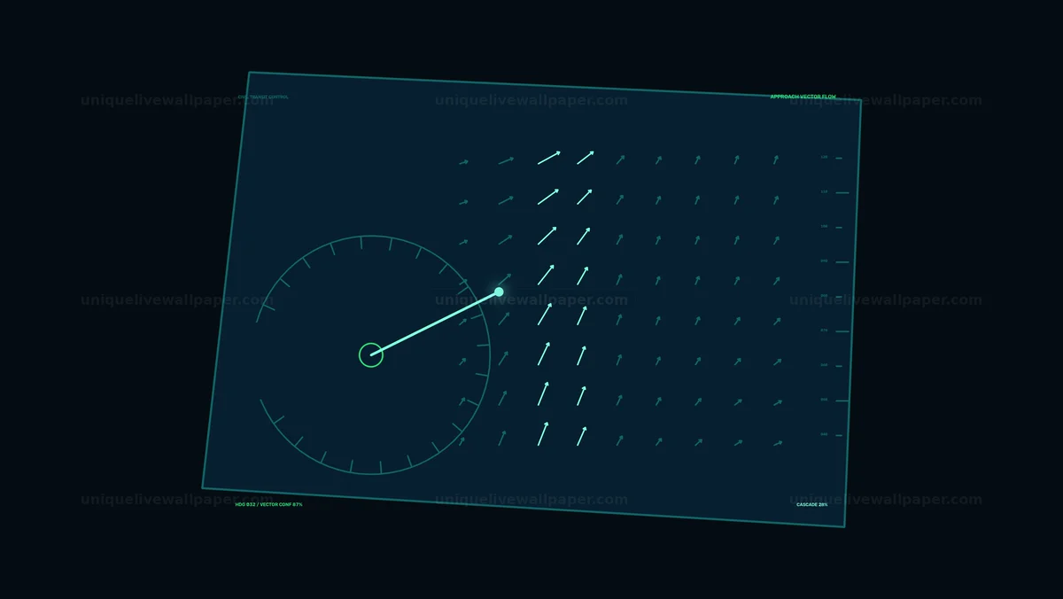 Vector Flow Monitoring HUD Seamless Loop