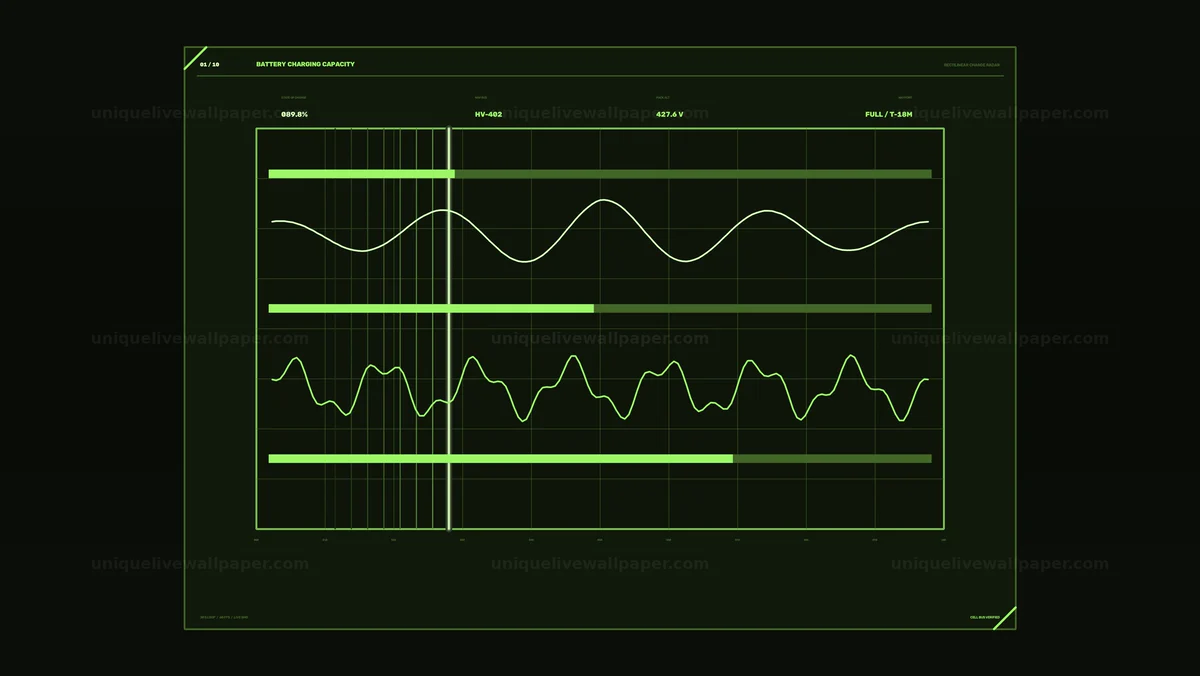 Watermarked thumbnail for Battery Charging Capacity Dashboard Seamless Loop