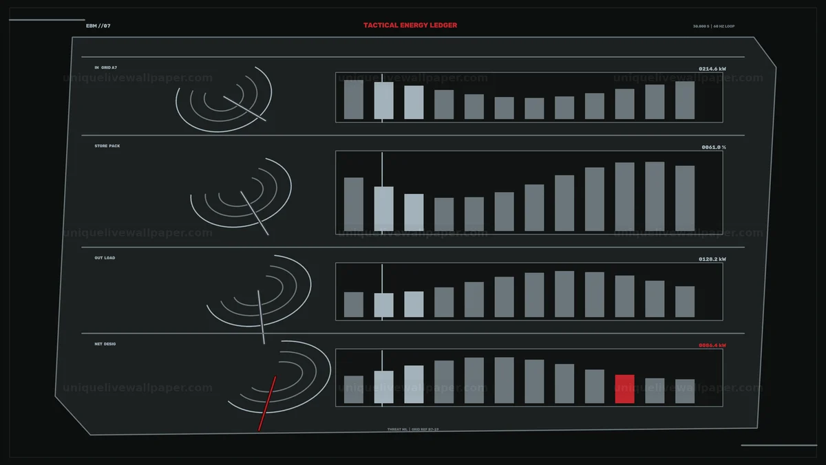 Watermarked thumbnail for Battery Energy Balance Dashboard Seamless Loop