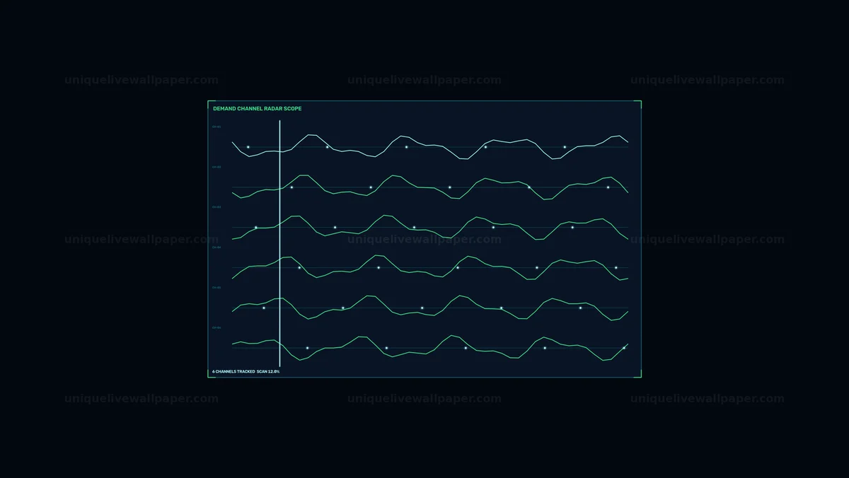 Demand Monitoring Dashboard HUD Seamless Loop