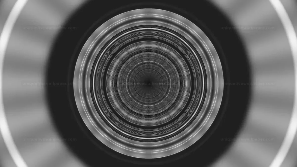 Watermarked thumbnail for Grayscale Geometric Ring Transition Seamless Loop